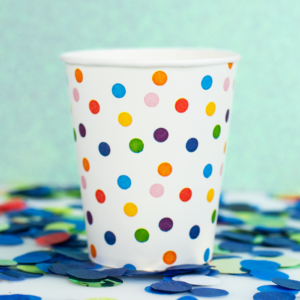 wellsacup Trinkbecher Papier Punkte, 1.000 Stück