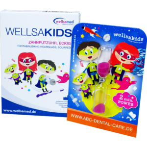 wellsakids Zahnputzuhr, eckige Pappe - ABC Dental Care