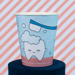 wellsacup Trinkbecher Papier Zähnchen, 1.000 Stück