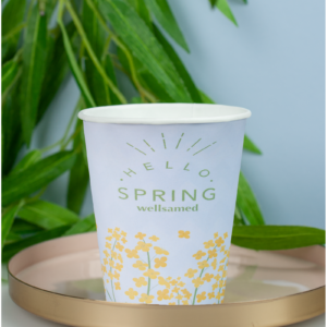 wellsacup Trinkbecher Papier Frühling, 1.000 Stück
