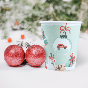 wellsacup Trinkbecher Papier Weihnachten, 1.000 Stück
