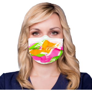 wellsamask Colour Line Mundschutz mit Gummizug, Spring